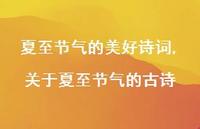 关于夏至节气的古诗【精品文案100句】