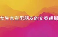女生官宣男朋友的文案超甜41句汇总