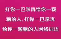 打你一巴掌再给你一颗糖的人网络词语(100句) 打你一巴掌再给你一颗糖的人网络词语(100句)