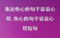 伤心的句子说说心情短句(100句)