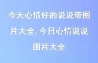 今日心情说说图片大全(100句)