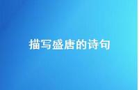 描写盛唐的诗句(精选42句)