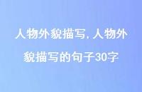 人物外貌描写的句子30字【精品文案100句】