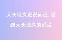 爱到天长地久的说说(100句)
