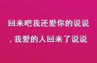我爱的人回来了说说【100句文案】 我爱的人回来了说说【100句文案】