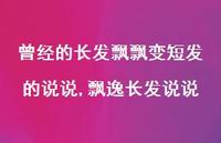 飘逸长发说说(100句)
