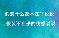 假装不在乎的伤感说说【100句文案】 假装不在乎的伤感说说【100句文案】