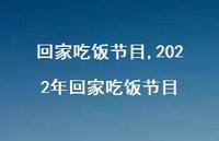 2022年回家吃饭节目(100句)