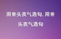 用垂头丧气造句【精品文案100句】