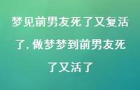 做梦梦到前男友死了又活了【精选100句】 做梦梦到前男友死了又活了【精选100句】