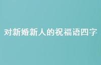 对新婚新人的祝福语四字合集40句精选