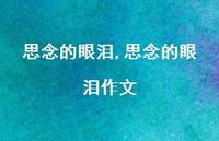 思念的眼泪作文【精品文案100句】 思念的眼泪作文【精品文案100句】