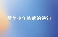 赞美少年练武的诗句(精选59句) 赞美少年练武的诗句(精选59句)
