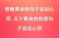 关于青春的伤感句子说说心情(100句) 关于青春的伤感句子说说心情(100句)
