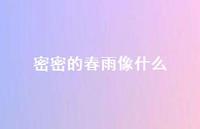 密密的春雨像什么41句汇总 密密的春雨像什么41句汇总